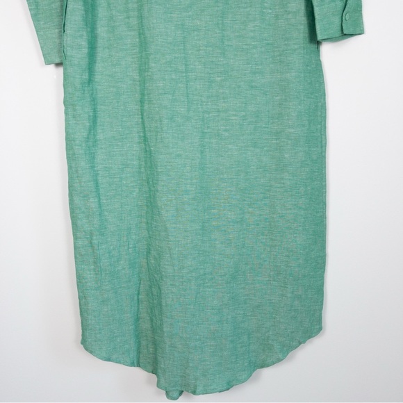 NWT TUCKERNUCK Sea Green Lydell Linen Blend Maxi Dress - Picture 13 of 15